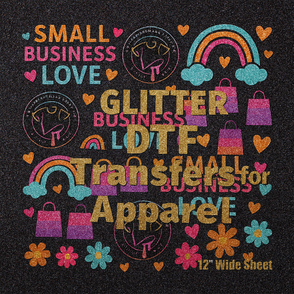 12" wide printing area gang sheets, cold peel, and high quality printing and inks.